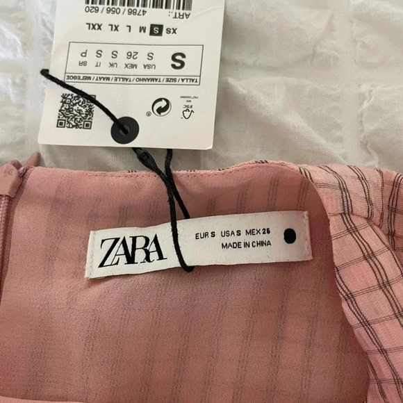 Zara pink gathered cinched waist maxi dress - Picture 11 of 16